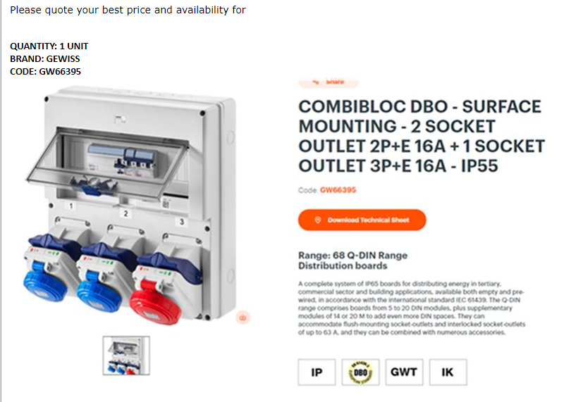 【询价】船舶备件—插座（CK-J20240711-06）询价-泰州昌宽社区-报价采购-船用采购网-船舶物料采购-船务服务-一站式船用设备供应服务