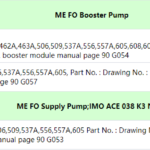 船舶备件—泵备件（CK-C20240730-06）询价-船用采购网-船舶物料采购-船务服务-一站式船用设备供应服务