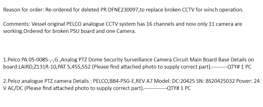 【询价】船舶备件—PELOC备件（CK-J20240717-08）询价-泰州昌宽社区-报价采购-船用采购网-船舶物料采购-船务服务-一站式船用设备供应服务