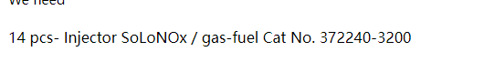 【询价】船舶备件—气体燃料喷油器（CK-J20240722-08）询价-泰州昌宽社区-报价采购-船用采购网-船舶物料采购-船务服务-一站式船用设备供应服务
