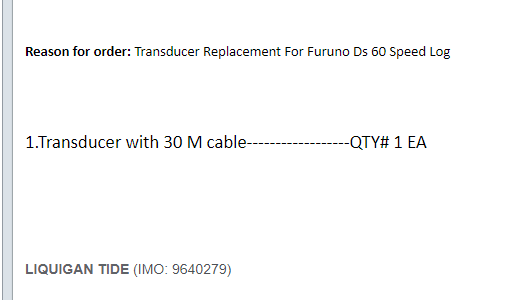 【询价】船舶备件—传感器（CK-J20240719-02）询价-泰州昌宽社区-报价采购-船用采购网-船舶物料采购-船务服务-一站式船用设备供应服务
