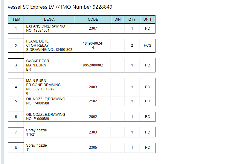 【询价】船舶备件—备件（CK-R20240723-11）询价-泰州昌宽社区-报价采购-船用采购网-船舶物料采购-船务服务-一站式船用设备供应服务