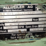 船舶备件—ALLWEILER泵（CK-R20240731-12）询价-船用采购网-船舶物料采购-船务服务-一站式船用设备供应服务