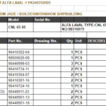 船舶备件—ALFA备件（CK-L20240703-07）询价-船用采购网-船舶物料采购-船务服务-一站式船用设备供应服务
