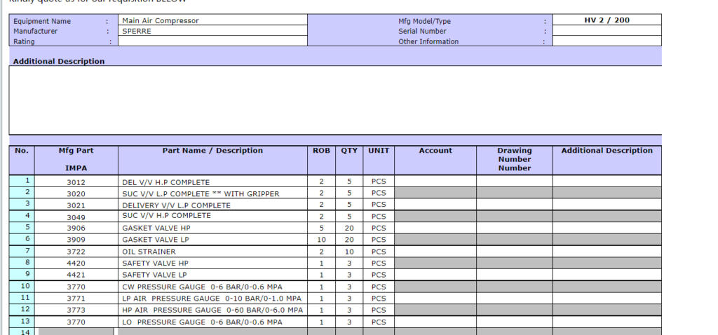 【询价】船舶备件—SPERRE备件（CK-R20240704-02）询价-泰州昌宽社区-报价采购-船用采购网-船舶物料采购-船务服务-一站式船用设备供应服务