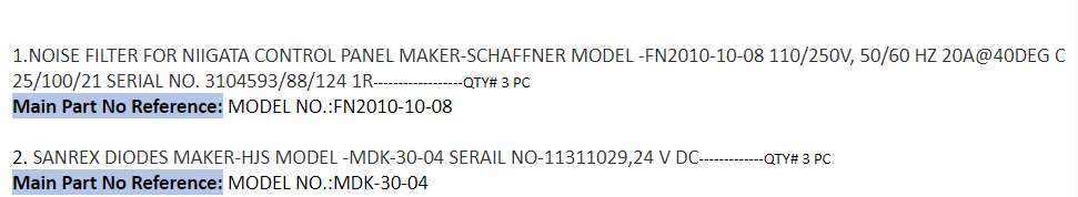 【询价】船舶备件—滤波器/二极管（CK-J20240712-03）询价-泰州昌宽社区-报价采购-船用采购网-船舶物料采购-船务服务-一站式船用设备供应服务