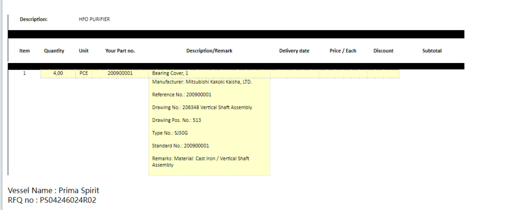 【询价】船舶备件—轴承盖（CK-R20240715-15）询价-泰州昌宽社区-报价采购-船用采购网-船舶物料采购-船务服务-一站式船用设备供应服务