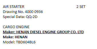 【询价】船舶备件—空气起动器（CK-C20240710-01）询价-泰州昌宽社区-报价采购-船用采购网-船舶物料采购-船务服务-一站式船用设备供应服务
