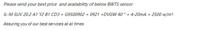 【询价】船舶备件—DESMI BWTS传感器（CK-L20240729-02）询价-泰州昌宽社区-报价采购-船用采购网-船舶物料采购-船务服务-一站式船用设备供应服务