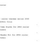船舶备件—油冷却器备件（CK-R20240718-15）询价-船用采购网-船舶物料采购-船务服务-一站式船用设备供应服务