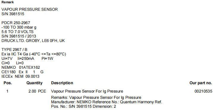 【询价】船舶备件—压力蒸汽压力传感器（CK-R20240710-06）询价-泰州昌宽社区-报价采购-船用采购网-船舶物料采购-船务服务-一站式船用设备供应服务