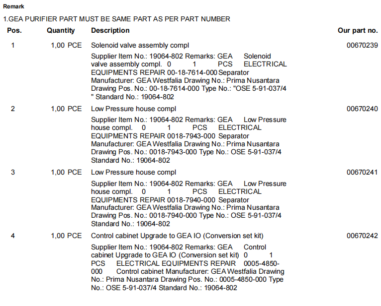 【询价】船舶备件—GEA Westfalia备件（CK-R20240711-04）询价-泰州昌宽社区-报价采购-船用采购网-船舶物料采购-船务服务-一站式船用设备供应服务