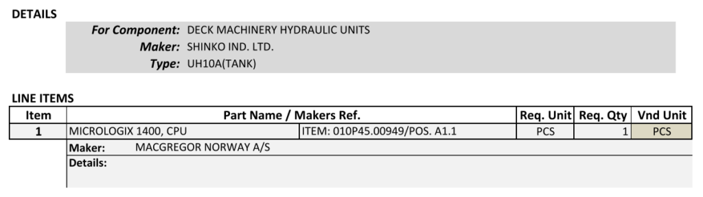 【询价】船舶备件—中央处理器（CK-R20240718-01）询价-泰州昌宽社区-报价采购-船用采购网-船舶物料采购-船务服务-一站式船用设备供应服务