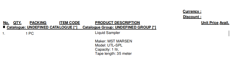 【询价】船舶备件—液体取样器（CK-R20240719-15）询价-泰州昌宽社区-报价采购-船用采购网-船舶物料采购-船务服务-一站式船用设备供应服务