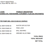 船舶备件—海水泵备件（CK-R20240729-12）询价-船用采购网-船舶物料采购-船务服务-一站式船用设备供应服务