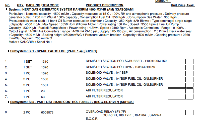 【询价】船舶备件—KANGRIM备件（CK-R20240730-08）询价-泰州昌宽社区-报价采购-船用采购网-船舶物料采购-船务服务-一站式船用设备供应服务