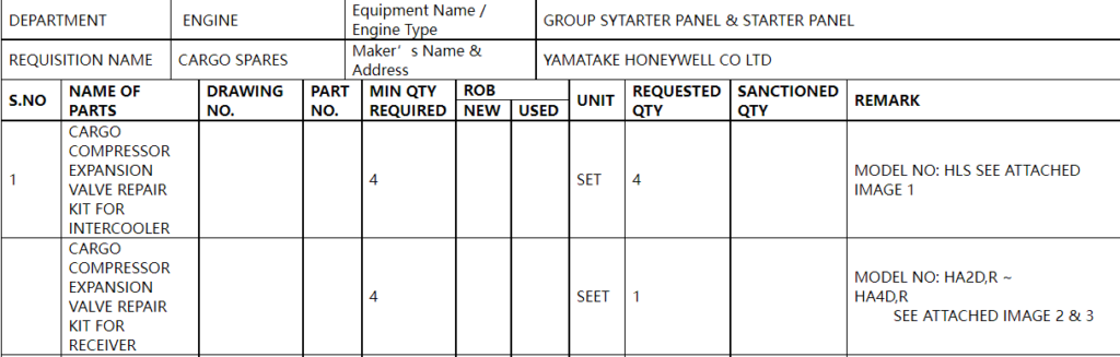 【询价】船舶备件—YAMATAKE备件（CK-C20240814-07）询价-泰州昌宽社区-报价采购-船用采购网-船舶物料采购-船务服务-一站式船用设备供应服务