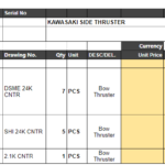 船舶备件—KAWASAKI备件（CK-L20240808-06）询价-船用采购网-船舶物料采购-船务服务-一站式船用设备供应服务