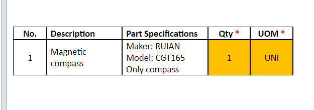 【询价】船舶备件—磁罗盘（CK-J20240813-03）询价-泰州昌宽社区-报价采购-船用采购网-船舶物料采购-船务服务-一站式船用设备供应服务