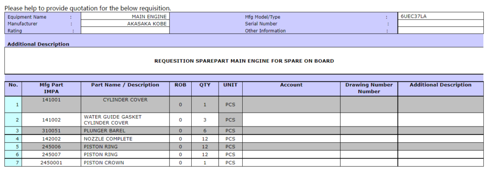 【询价】船舶备件—AKASAKA备件（CK-R20240806-05）询价-泰州昌宽社区-报价采购-船用采购网-船舶物料采购-船务服务-一站式船用设备供应服务