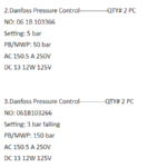 船舶备件—丹佛斯压力控制器（CK-J20240826-04）询价-船用采购网-船舶物料采购-船务服务-一站式船用设备供应服务