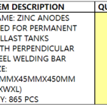 船舶备件—锌阳极（CK-C20240801-04）询价-船用采购网-船舶物料采购-船务服务-一站式船用设备供应服务