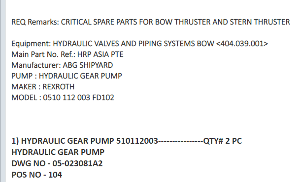 【询价】船舶备件—液压齿轮泵（CK-J20240812-09）询价-泰州昌宽社区-报价采购-船用采购网-船舶物料采购-船务服务-一站式船用设备供应服务