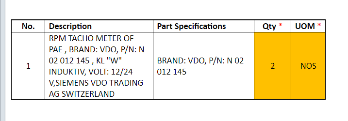 【询价】船舶备件—PAE转速计（CK-J20240809-08）询价-泰州昌宽社区-报价采购-船用采购网-船舶物料采购-船务服务-一站式船用设备供应服务