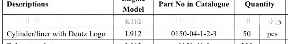 【询价】船舶备件—DEUTZ备件（CK-Y20240823-07）询价-泰州昌宽社区-报价采购-船用采购网-船舶物料采购-船务服务-一站式船用设备供应服务