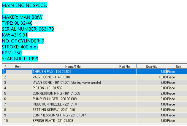 【询价】船舶备件—MAN B&W备件（CK-C20240821-05）询价-泰州昌宽社区-报价采购-船用采购网-船舶物料采购-船务服务-一站式船用设备供应服务