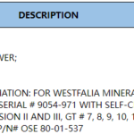 船舶备件—WESTFALIA备件（CK-C20240822-05）询价-船用采购网-船舶物料采购-船务服务-一站式船用设备供应服务