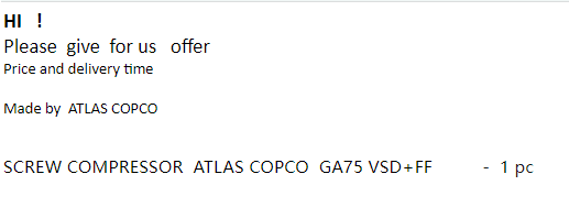 【询价】船舶备件—螺杆式压缩机（CK-J20240801-03）询价-泰州昌宽社区-报价采购-船用采购网-船舶物料采购-船务服务-一站式船用设备供应服务