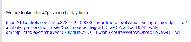 【询价】船舶备件—非延时定时器（CK-J20240813-01）询价-泰州昌宽社区-报价采购-船用采购网-船舶物料采购-船务服务-一站式船用设备供应服务