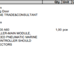 船舶备件—门控主模块（CK-L20240809-02）询价-船用采购网-船舶物料采购-船务服务-一站式船用设备供应服务