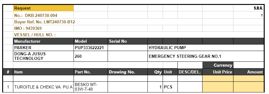 【询价】船舶备件—PARKER备件（CK-L20240801-03）询价-泰州昌宽社区-报价采购-船用采购网-船舶物料采购-船务服务-一站式船用设备供应服务