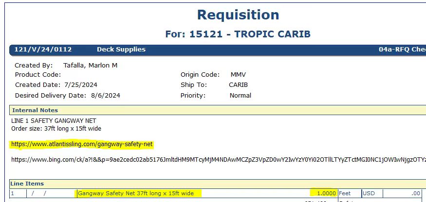 【询价】船舶备件—舷梯安全网（CK-Y20240807-05）询价-泰州昌宽社区-报价采购-船用采购网-船舶物料采购-船务服务-一站式船用设备供应服务