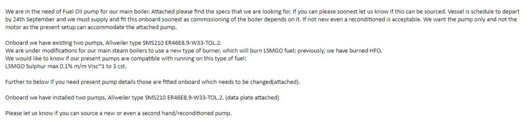 【询价】船舶备件—备件（CK-C20240806-10）询价-泰州昌宽社区-报价采购-船用采购网-船舶物料采购-船务服务-一站式船用设备供应服务