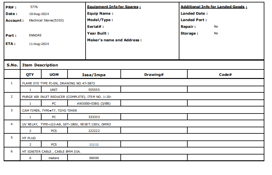 【询价】船舶备件—备件（CK-Y20240819-03）询价-泰州昌宽社区-报价采购-船用采购网-船舶物料采购-船务服务-一站式船用设备供应服务