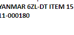 船舶备件—YANMAR备件（CK-C20240820-05）询价-船用采购网-船舶物料采购-船务服务-一站式船用设备供应服务