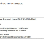 船舶备件—无卤装甲电缆（CK-R20240822-09）询价-船用采购网-船舶物料采购-船务服务-一站式船用设备供应服务