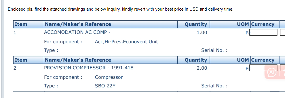 【询价】船舶备件—计算机/减震器（CK-J20240808-05）询价-泰州昌宽社区-报价采购-船用采购网-船舶物料采购-船务服务-一站式船用设备供应服务