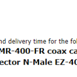 船舶备件—线缆/连接器（CK-R20240830-01）询价-船用采购网-船舶物料采购-船务服务-一站式船用设备供应服务