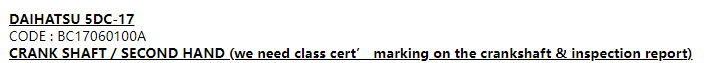 【询价】船舶备件—曲轴（CK-C20240822-13）询价-泰州昌宽社区-报价采购-船用采购网-船舶物料采购-船务服务-一站式船用设备供应服务