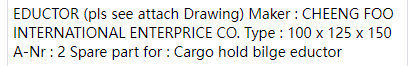 【询价】船舶备件—CHEENG备件（CK-C20240816-04）询价-泰州昌宽社区-报价采购-船用采购网-船舶物料采购-船务服务-一站式船用设备供应服务