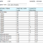 船舶备件—KOSAKA备件（CK-C20240815-08）询价-船用采购网-船舶物料采购-船务服务-一站式船用设备供应服务