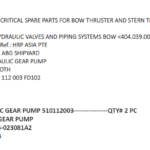 船舶备件—液压齿轮泵（CK-J20240812-08）询价-船用采购网-船舶物料采购-船务服务-一站式船用设备供应服务