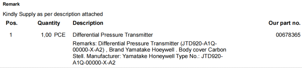 【询价】船舶备件—差压变送器（CK-R20240820-08）询价-泰州昌宽社区-报价采购-船用采购网-船舶物料采购-船务服务-一站式船用设备供应服务