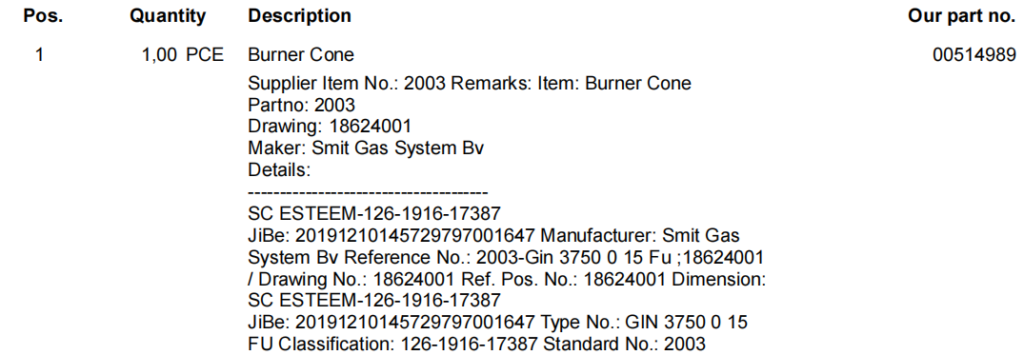 【询价】船舶备件—燃烧器锥体（CK-R20240821-07）询价-泰州昌宽社区-报价采购-船用采购网-船舶物料采购-船务服务-一站式船用设备供应服务