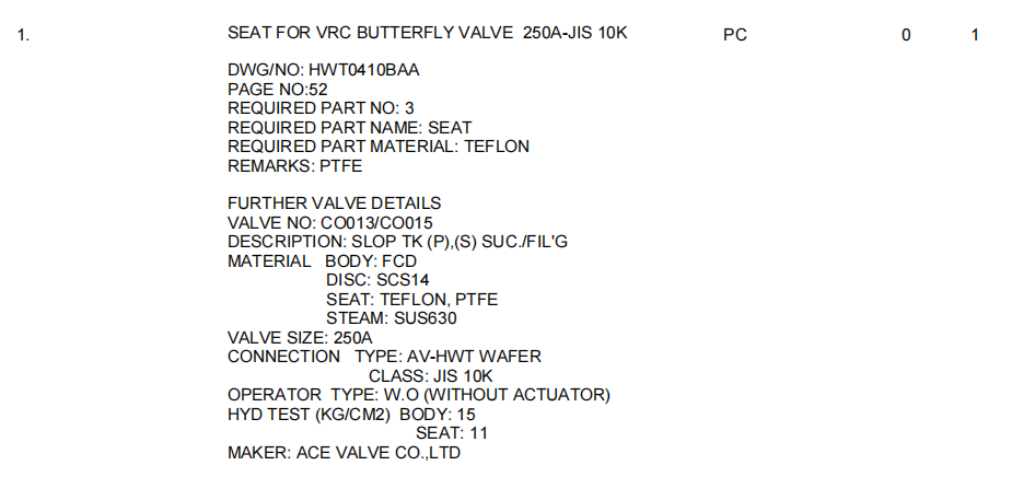 【询价】船舶备件—ACE备件（CK-R20240823-04）询价-泰州昌宽社区-报价采购-船用采购网-船舶物料采购-船务服务-一站式船用设备供应服务