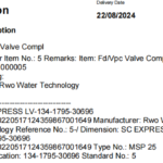 船舶备件—阀门组件（CK-R20240826-06）询价-船用采购网-船舶物料采购-船务服务-一站式船用设备供应服务